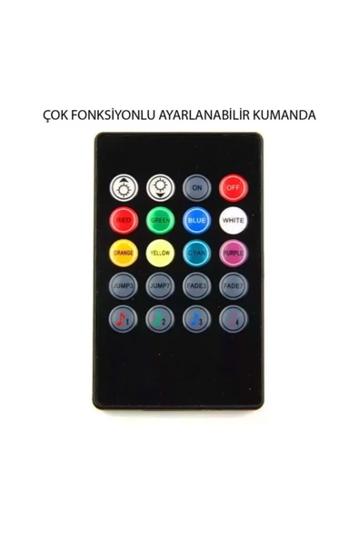 Usb Girişli Ayak Altı Led Sese Duyarlı Led Müziğe Duyarlı 12 Led - 4
