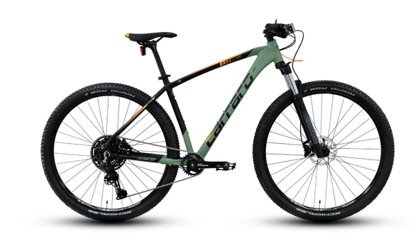 29J CARRARO BIG 2910 10V HD DAĞ BİSİKLETİ - MAT BAMBU YEŞİLİ SİYAH TURUNCU - 48 KADRO