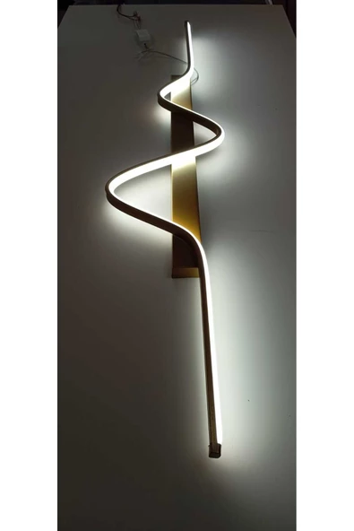 Tuna / Aplik / 120x24 cm / Gold Gövde / 3 Renk Işık / 3 Yıl Garan - 5