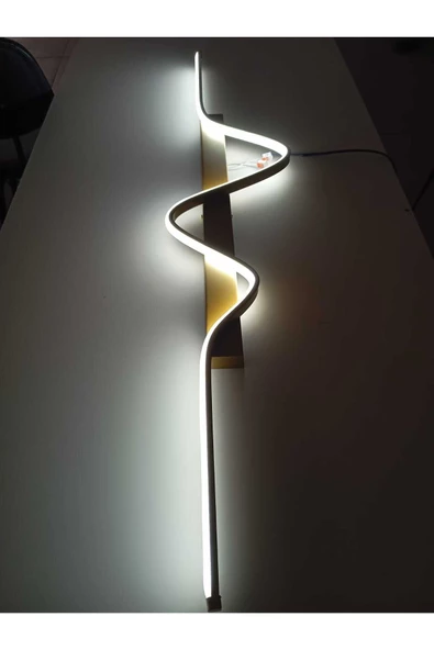 Tuna / Aplik / 120x24 cm / Gold Gövde / 3 Renk Işık / 3 Yıl Garan - 4