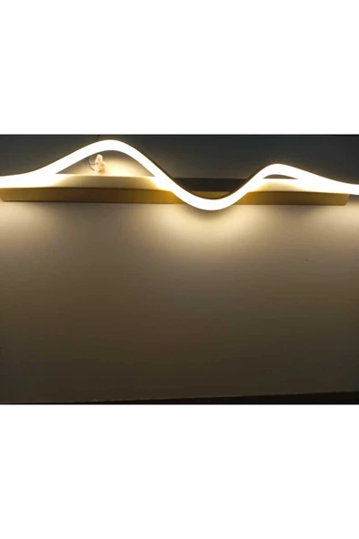 Tuna / Aplik / 120x24 cm / Gold Gövde / 3 Renk Işık / 3 Yıl Garan - 3