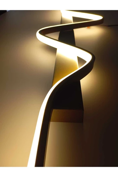 Tuna / Aplik / 120x24 cm / Gold Gövde / 3 Renk Işık / 3 Yıl Garan - 2