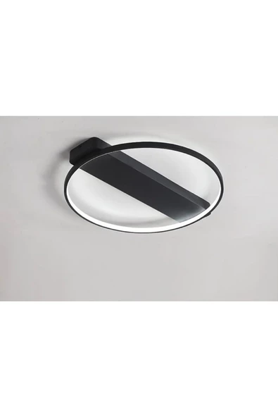 Yeniada / Plafonyer Avize / 50 cm / 3 Renkli Işık / Antrasit Gövd - 2