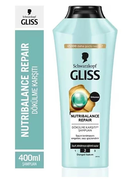 Glıss Şampuan Nutrıbalance Repaır Dökülme Karşıtı 400 Ml - 1