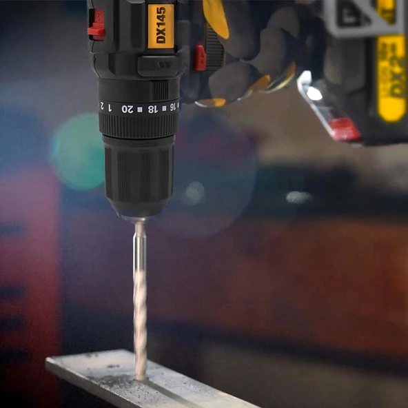 Cat Dx145.1 18Volt/2.0Ah Li-İon Çift Akülü Profesyonel Şarjlı Matkap - 6