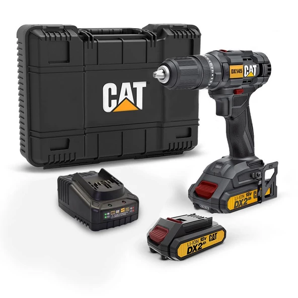 Cat Dx145.1 18Volt/2.0Ah Li-İon Çift Akülü Profesyonel Şarjlı Matkap
