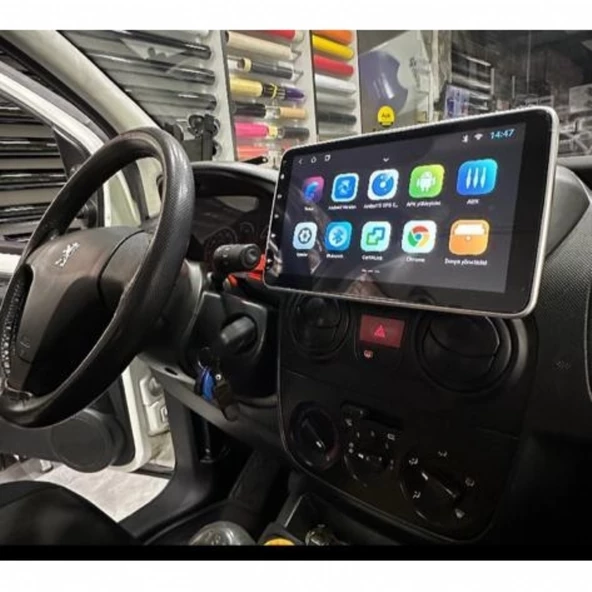 PEUGEOT BİPPER 10inç 360 DERECE DÖNEN ANDROİD EKRAN MULTİMEDYA 2 GB RAM 32 HAFIZA  GERİ GÖRÜŞ KAMERA HEDİYELİ - 7