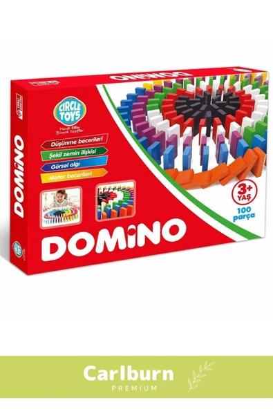 Özel Üretim Zeka Geliştirici Eğitici El Göz Koordinasyonu Domino 100 Taş - 3