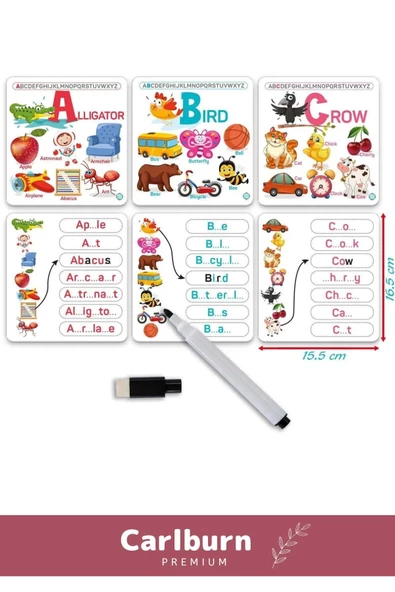 Özel Üretim Zeka Geliştirici Eğitici El Göz Koordinasyonu Matematik İngilizce Alfabe Oyun Kartları - 2