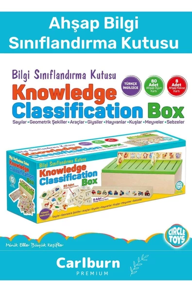 Özel Üretim Zeka Geliştirici Kişisel Gelişim Çocuk Ahşap Bilgi Sınıflandırma Kutusu