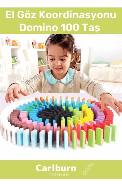 Özel Üretim Zeka Geliştirici Eğitici El Göz Koordinasyonu Domino 100 Taş