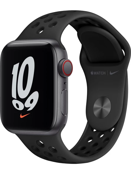 Apple Watch Nike Se Gps + Cellular, 40MM Space Grey Aluminium Case With Anthracite/black Nike Sport Band - MKR53TU/A (Apple Türkiye Garantili)