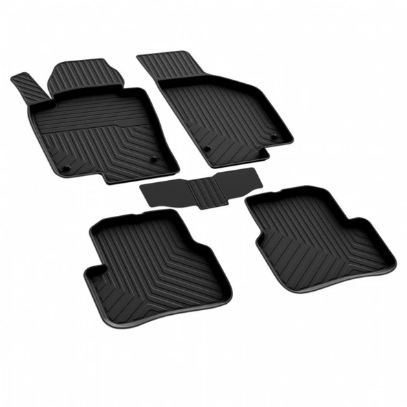 Volkswagen Passat CC Ferrous 4D Havuzlu Kauçuk Paspas 2011 2016 ürün görseli 1