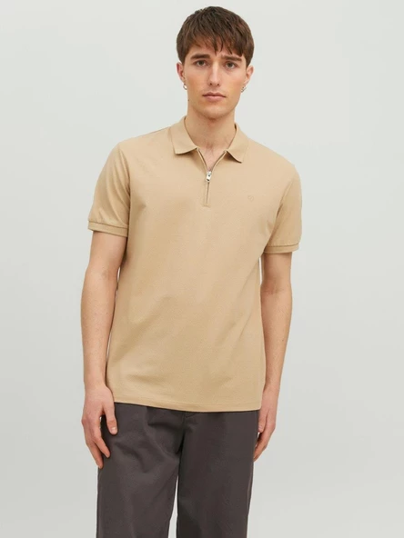 Jack & Jones Jprblascott Zip Ss Polo Sn Erkek T-Shirt ürün görseli 1