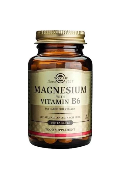 Magnesium With Vitamin B6 100 Tablet (magnesyum Magnezyum)