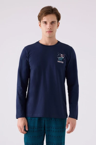 Arnetta 3155 Erkek Uzun Kol Pijama Takım - Resim 2