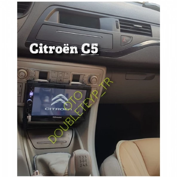 Citroen C5 Uyumlu Özel BlueWay Double Teyp 7 inç Arka kasası Ayarlanabilir ince 2 Mirrorlink Kamera Hediye - 2