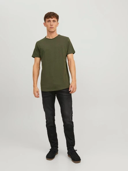 Jack & Jones JJebasher Tee O-Neck Ss Noos Erkek T-Shirt - Resim 3
