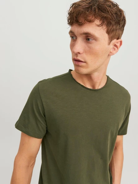 Jack & Jones JJebasher Tee O-Neck Ss Noos Erkek T-Shirt - Resim 4