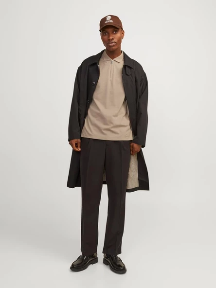 Jack & Jones Jjemac Zip Ss Polo Sn Erkek T-Shirt - Resim 3