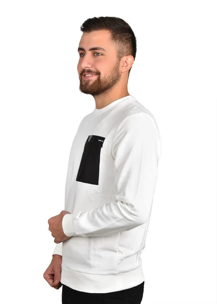 MANTA 5323 Cep Baskılı Sweatshirt - Resim 2