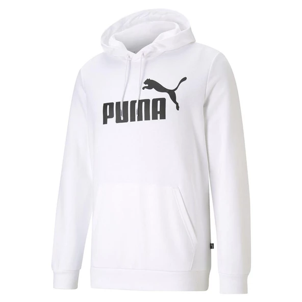 Puma ESS Big Logo Hoodie TR Puma White Erkek Sweatshirt - 4