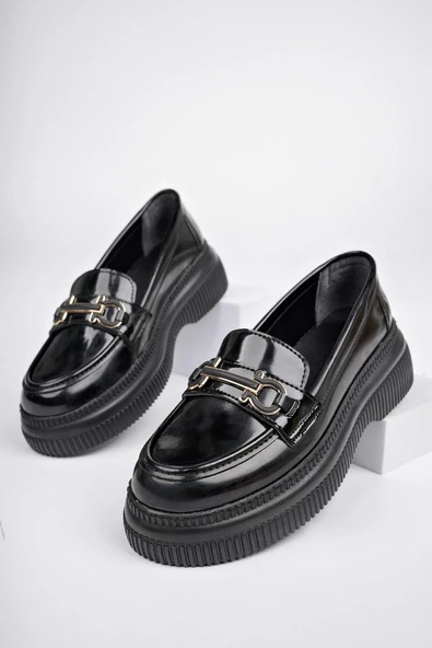 Muggo PEGULA Garantili Kadın Loafer Kalın Taban Günlük Casual Rahat Ayakkabı - 8