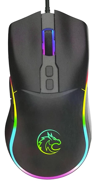 Kablolu Oyuncu Mouse Renkli Rgb LED Işıklı USB Optik Ergonomik Gaming 7 Tuş Fonksiyonlu Fare Q301