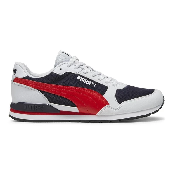 Puma ST Runner v3 Mesh-Navy-Red-Silver-White Erkek Spor Ayakkabı