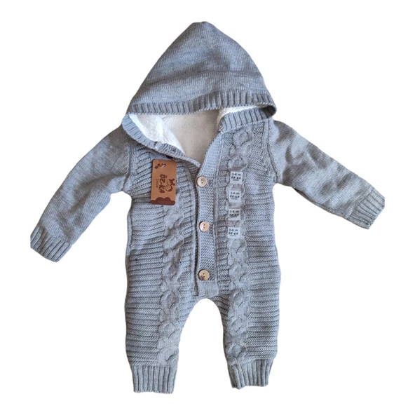 Yün Bebek Tulumu Düğmeli - 2