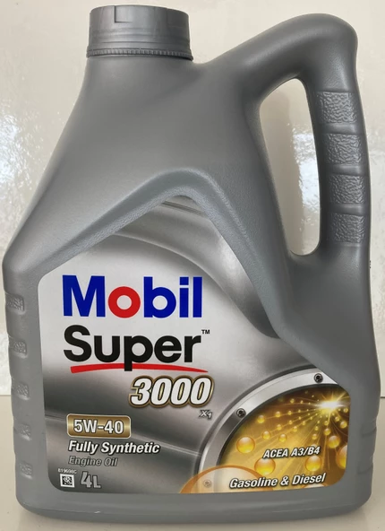 MOBİL SUPER 3000 X1 5W-40 TAM SENTETİK 4 L MOTOR YAĞI