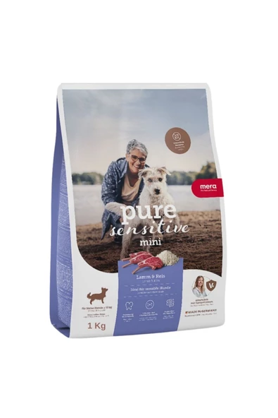 Pure Sensitive Mini Adult Kuzu Etli Küçük Irk Yetişkin Köpek Maması 1 Kg