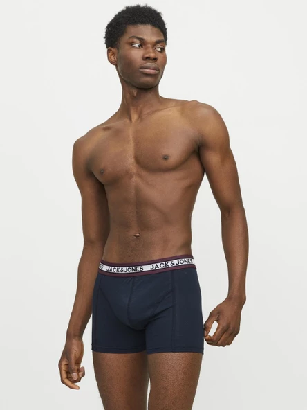 JACK JONES Erkek 3 lü Ambalajlı Pamuklu Boxer 12270759 - 2
