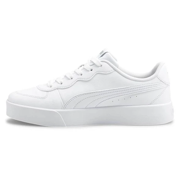Puma Skye Clean-Puma White-White-Silver Kadın Spor Ayakkabı - 7