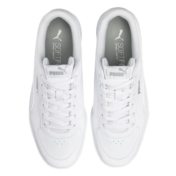 Puma Skye Clean-Puma White-White-Silver Kadın Spor Ayakkabı - 4