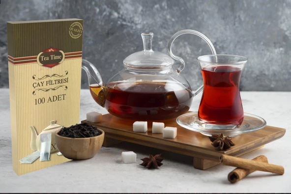 Çay Filtresi 10 Kutu 100'lü Çay Filtresi 1000 Filtre Premium Kalite - 5