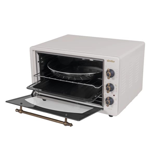 Simfer 4295 Retro Bej 42 Litre Turbo Midi/Mini Fırın - 3