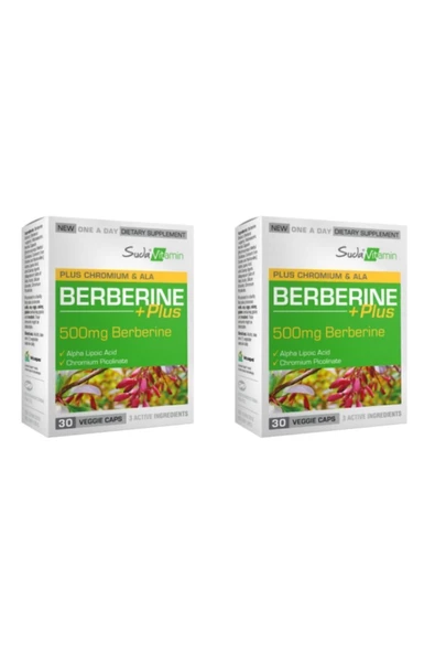 SUDA VİTAMİN BERBERİNE PLUS 30 KAPSÜL 2 ADET