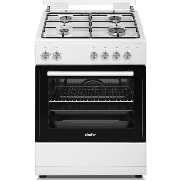 Simfer 1241 6 Fonksiyon 4G Beyaz Elektro Turbo Fırın - 2