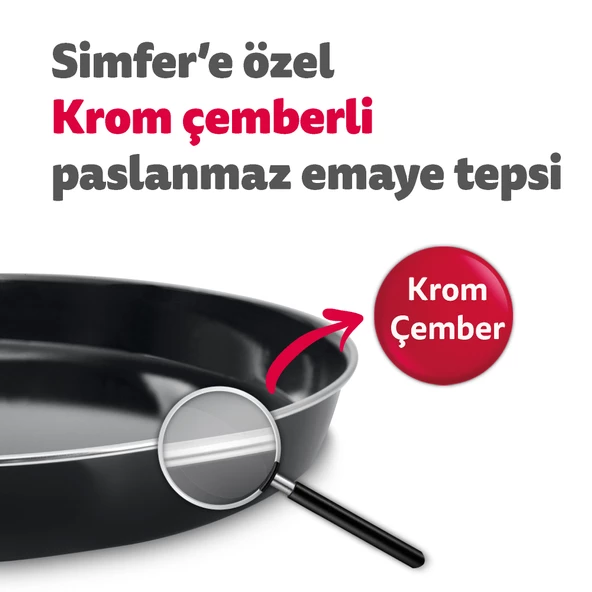 Simfer 3495 Retro Bej 34 Litre Statik Midi/Mini Fırın - 7