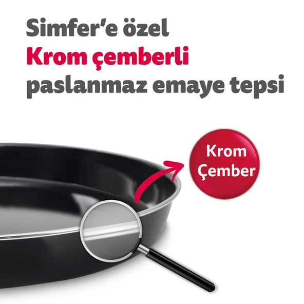 Simfer 4502 Beyaz 45 Litre Turbo Midi/Mini Fırın - 8