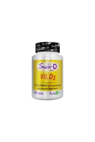 Suda Vitamin D3 1000 IU 100 Tablet