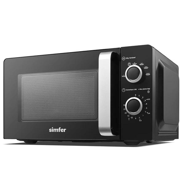 Simfer SK 4603 700W 20 Litre Mekanik Mikrodalga Fırın Siyah - 2