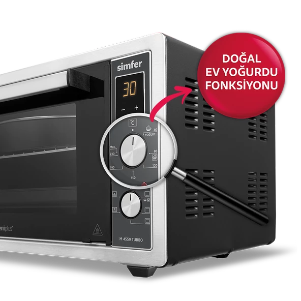 Simfer 4559 İnox 45 Litre Turbo Midi/Mini Fırın - 6