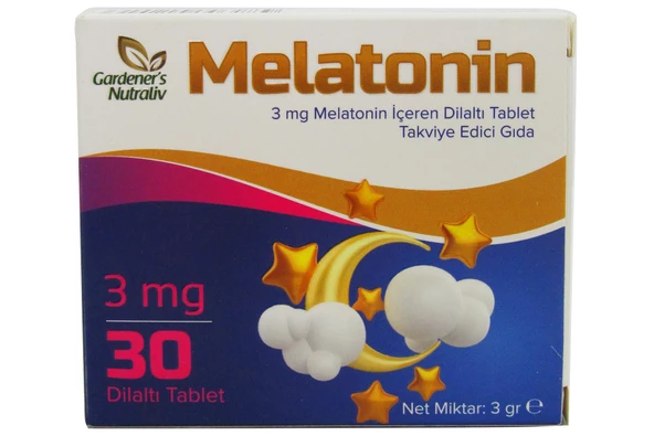 Gardaner's Nutraliv 3 Mg Dilaltı Melatonin 30 Tablet