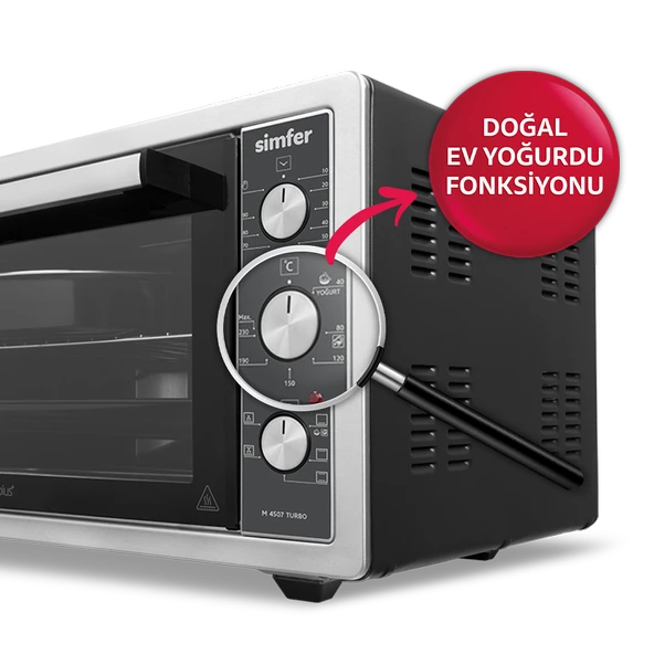 Simfer 4507 İnox 45 Litre Turbo Midi/Mini Fırın - 4