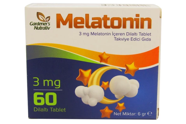 Gardener's Nutraliv 3 Mg. Dilaltı Melatonin 60 Tablet