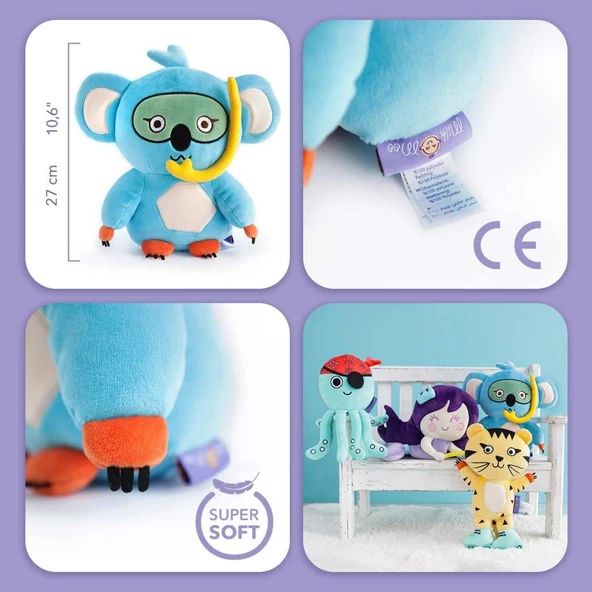 Milk&Moo Cool Koala Peluş Oyuncak 25 cm - 6