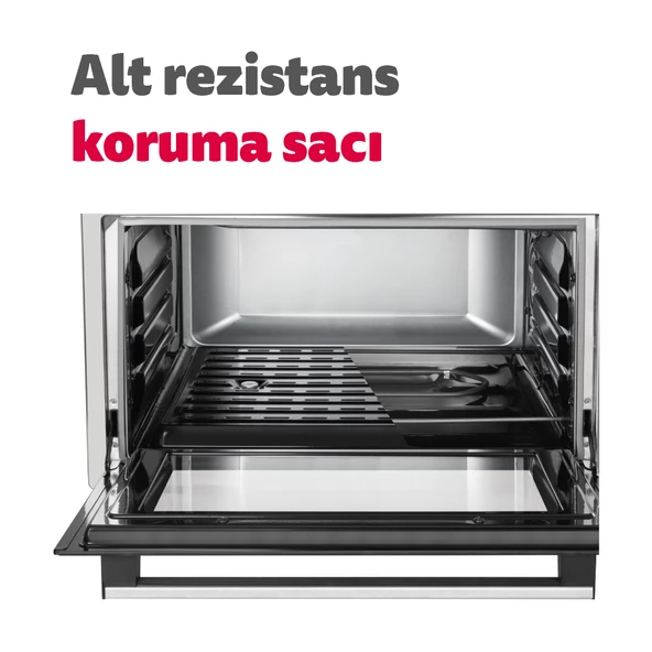 Simfer 4558 Beyaz 45 Litre Turbo Midi Fırın - 8