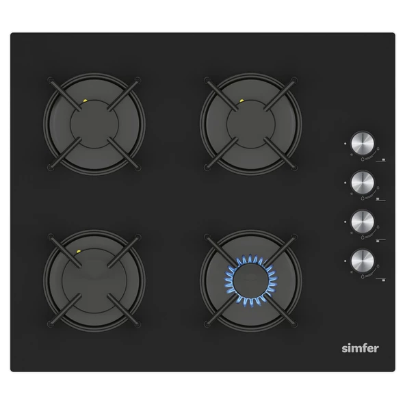 Simfer 4 Fonksiyon Trend Siyah Dijital Power Turbo Dijital Ankastre Set ( 8230 Fırın + 3046 Ocak + 8721 Davlumbaz) - 3